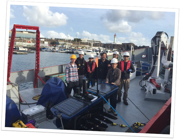 Liquid Robotics and PLOCAN students after a day of Wave Glider launch and recovery