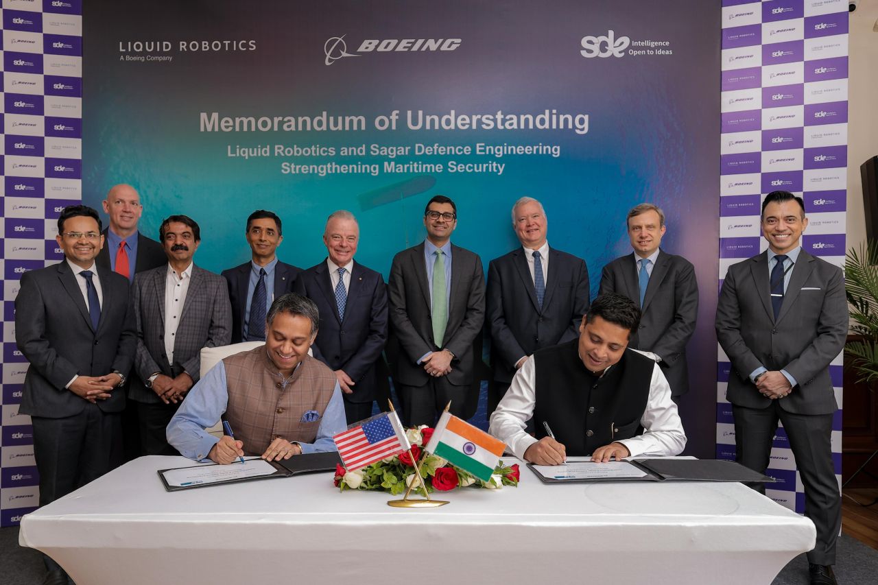 Liquid Robotics and Sagar Defence Engineering Sign MoU to Strengthen Maritime Security