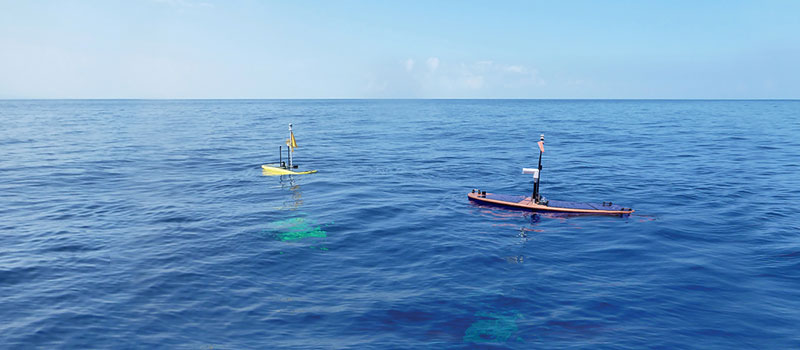 Wave Glider models SV2 and a current SV3